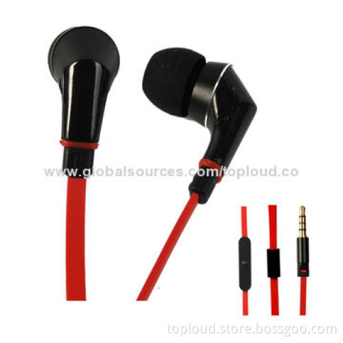 Earphones for iPhone, OEM Orders Welcomed, 3.5mm Jack, Microphone